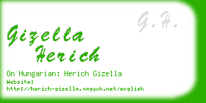 gizella herich business card